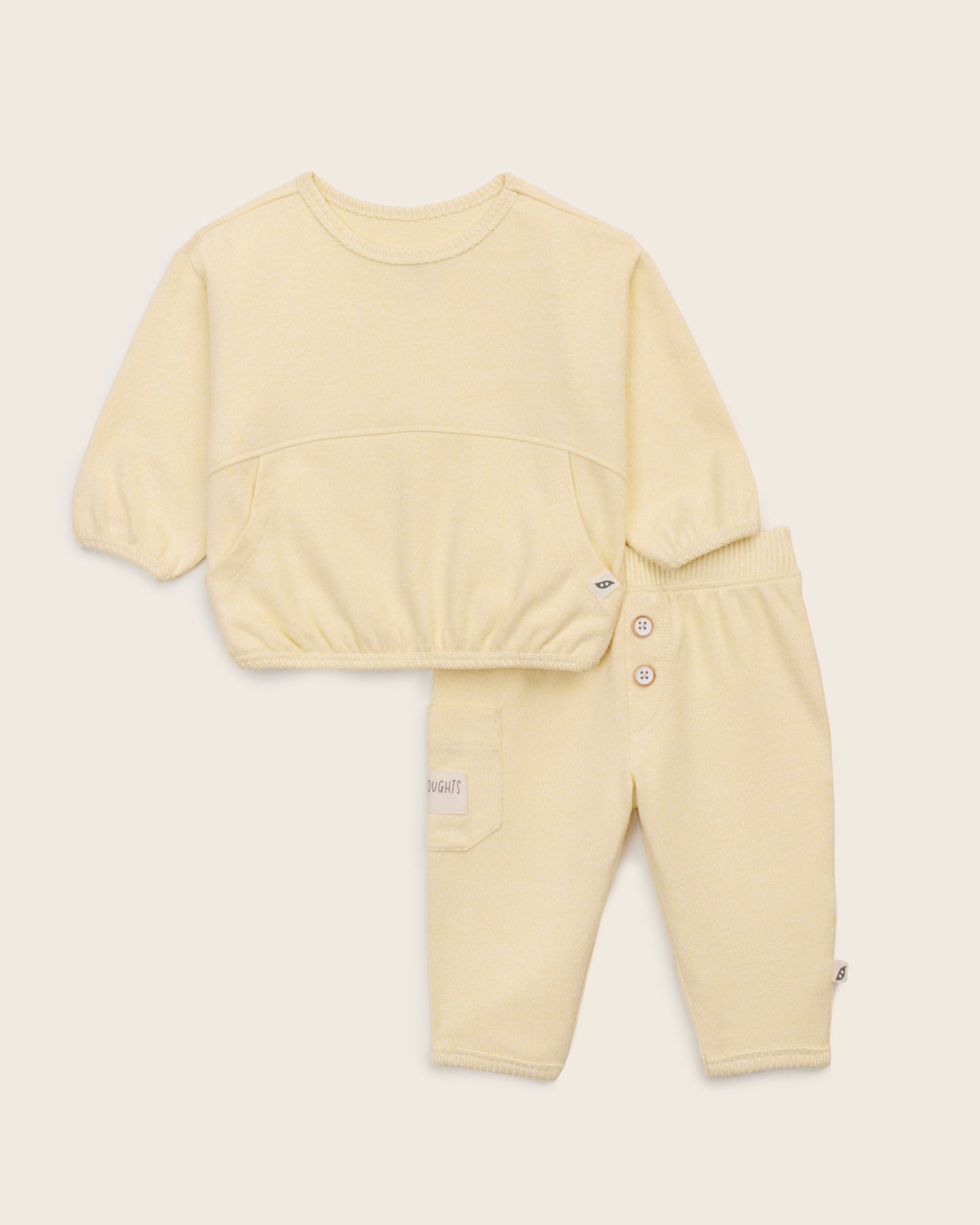 2-Piece Hacci Sweatshirt and Jogger Set