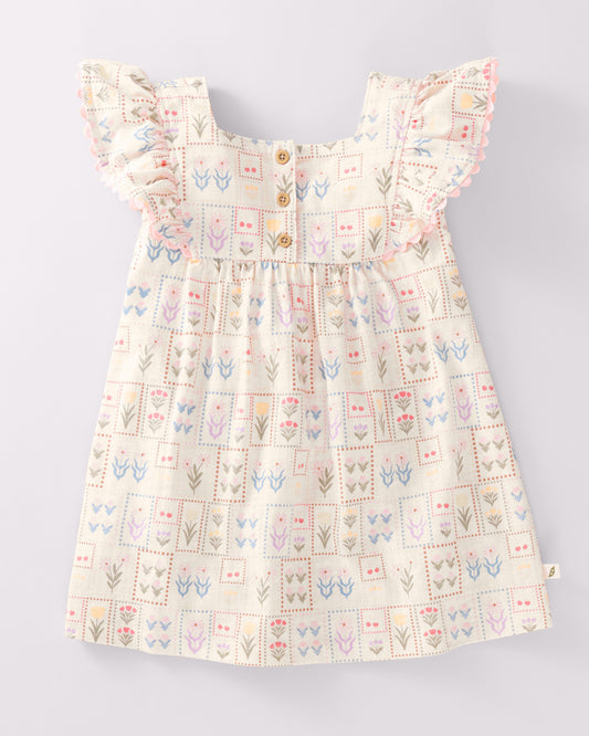 Toddler Organic Cotton Printed Dress