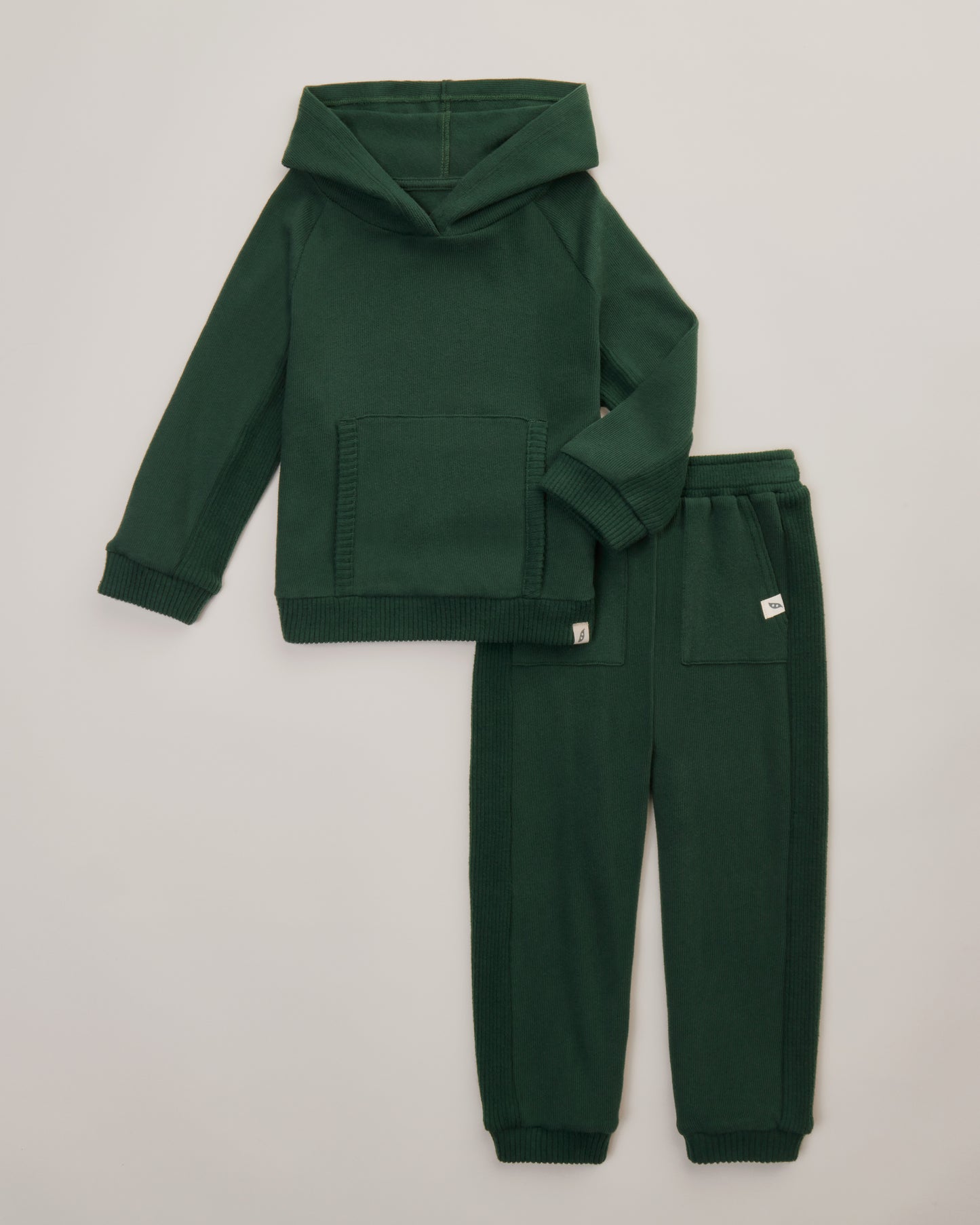 2-Piece Organic Cotton Hacci Sweatshirt and Jogger Set
