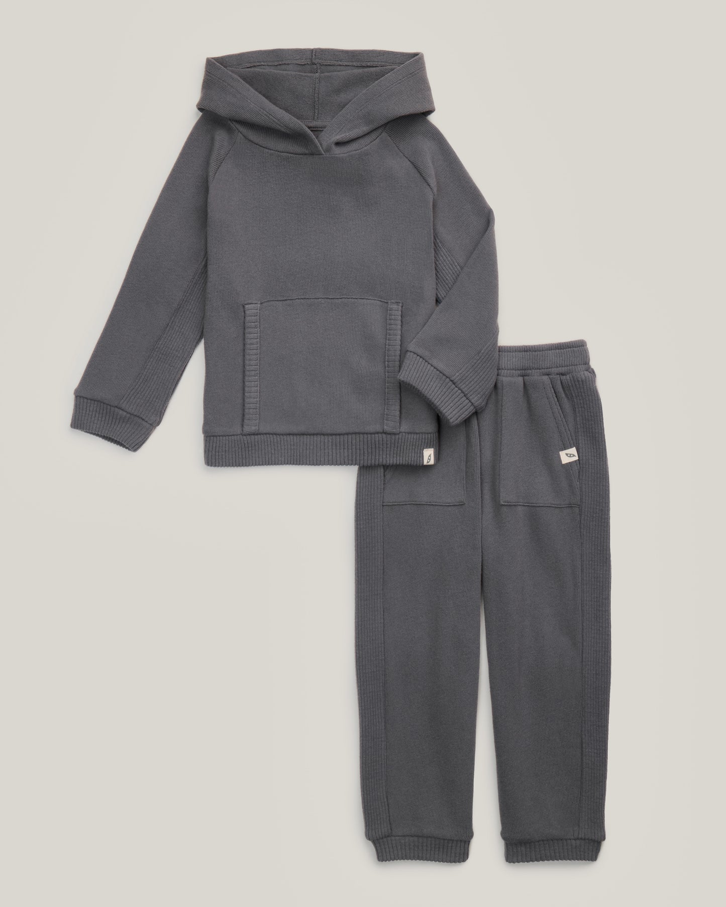 2-Piece Organic Cotton Hacci Sweatshirt and Jogger Set