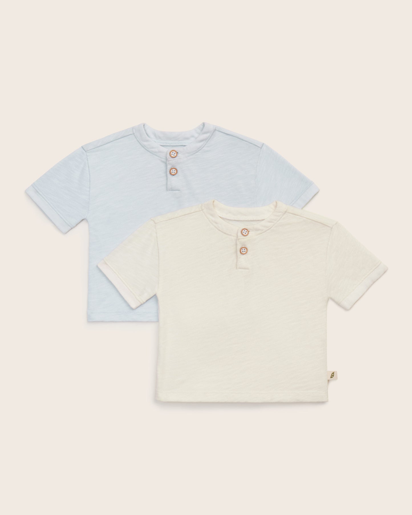 2-Pack Organic Cotton Short Sleeve Henley