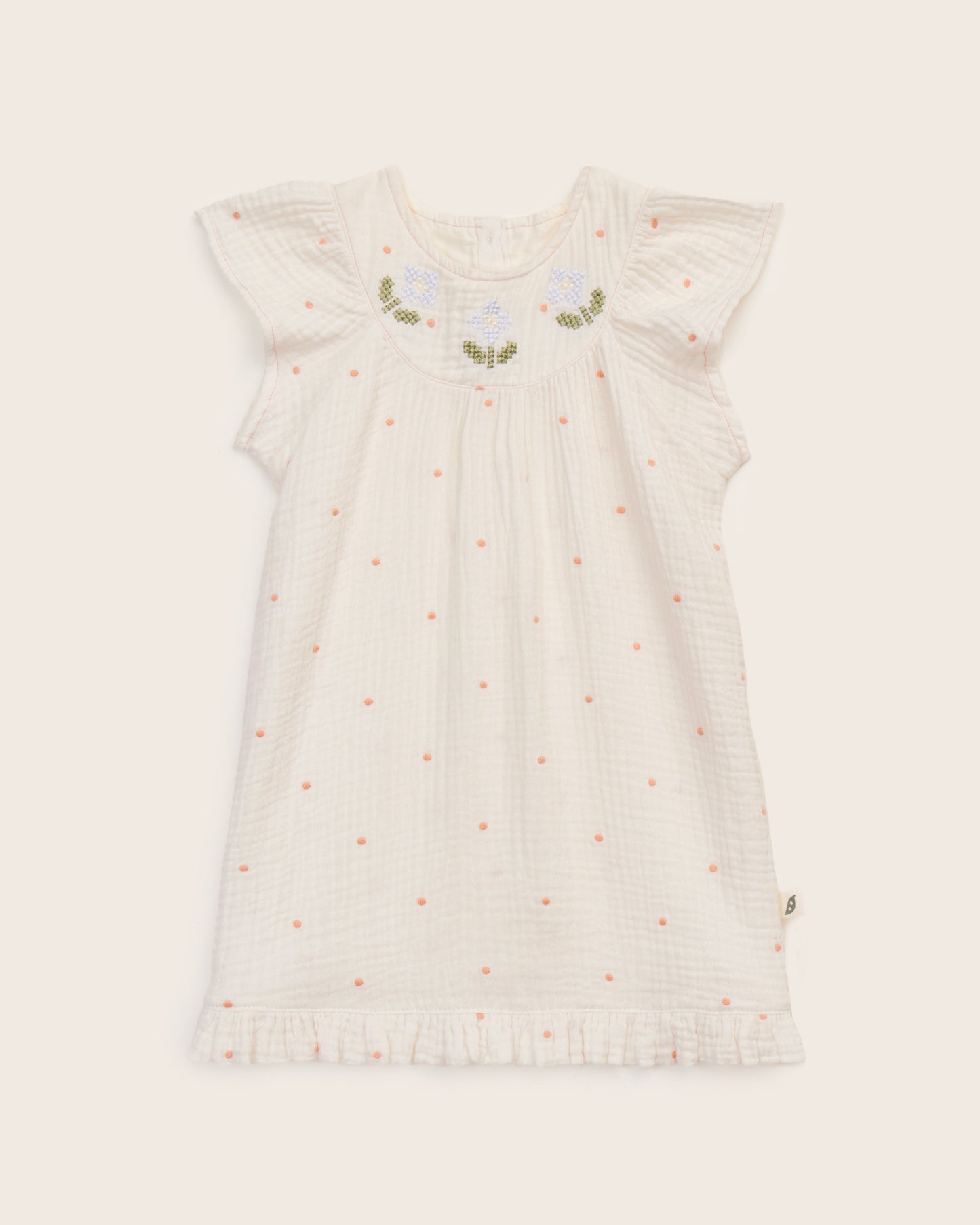Organic Cotton Embroidered Dress