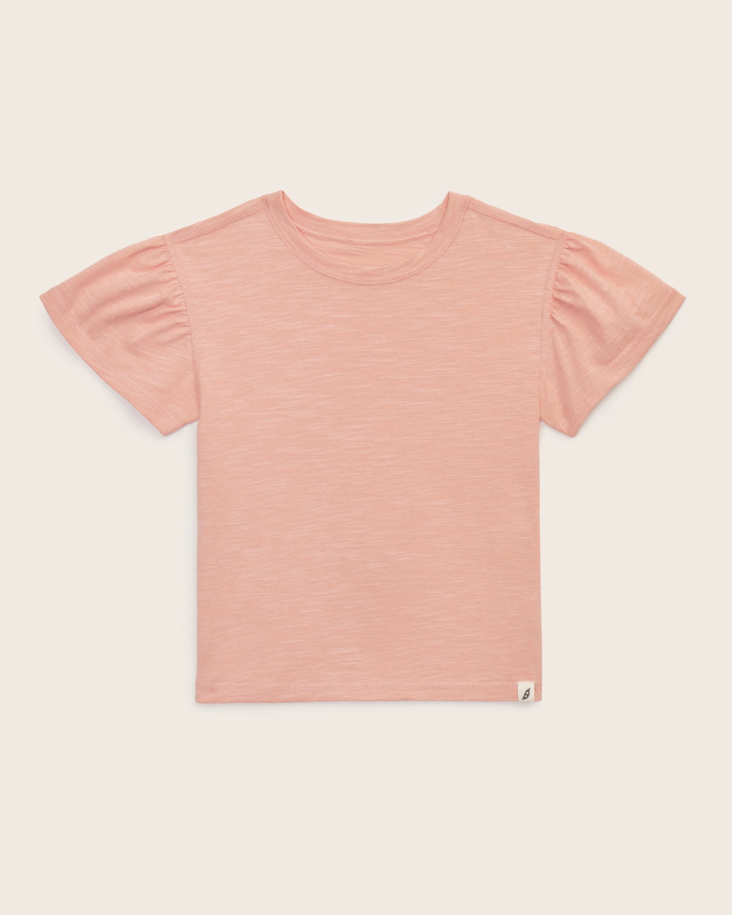 Organic Cotton Essential Toddler Girl Puff Sleeve Top (Copy-Test Embroidery)