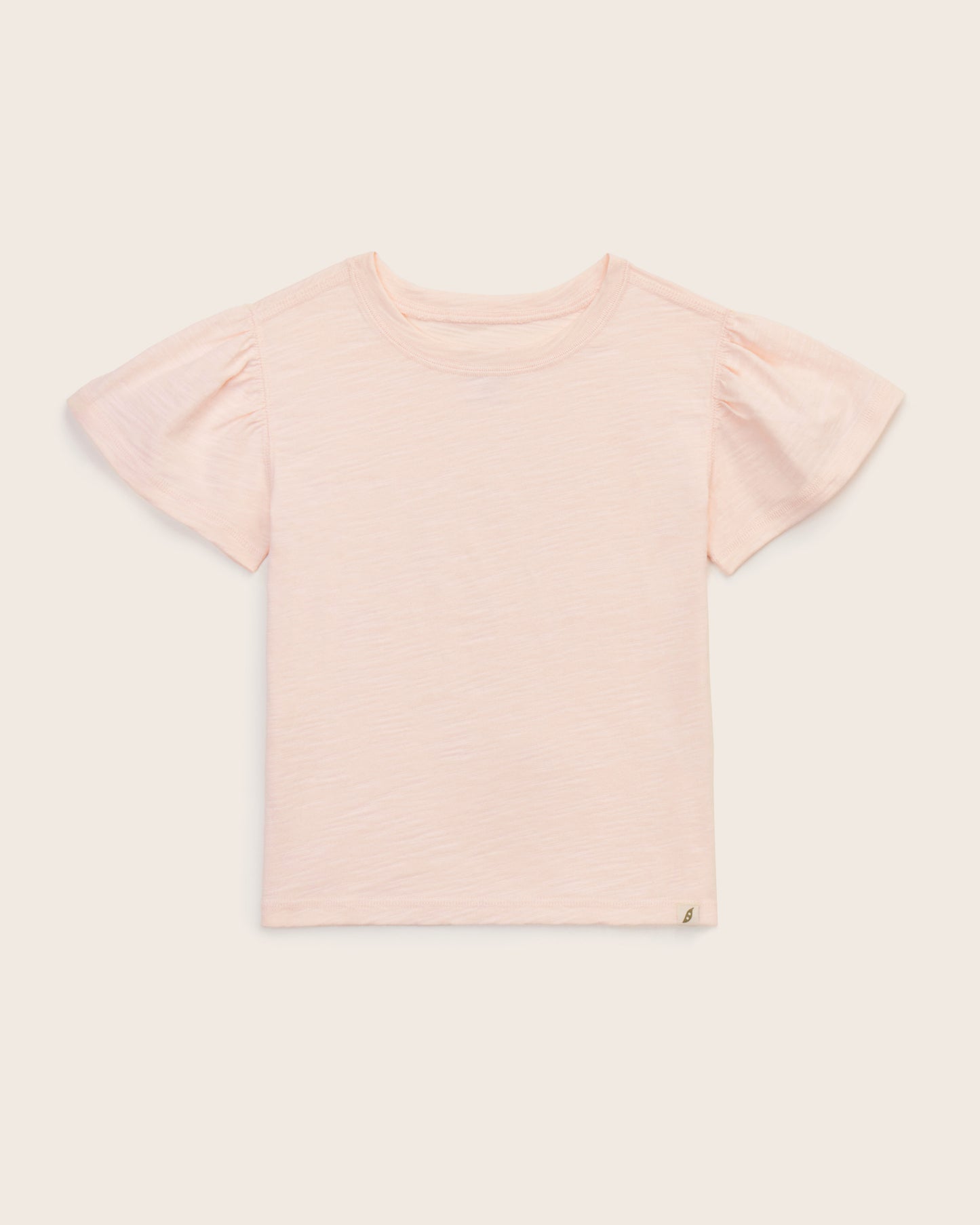 Organic Cotton Essential Toddler Girl Puff Sleeve Top (Copy-Test Embroidery)