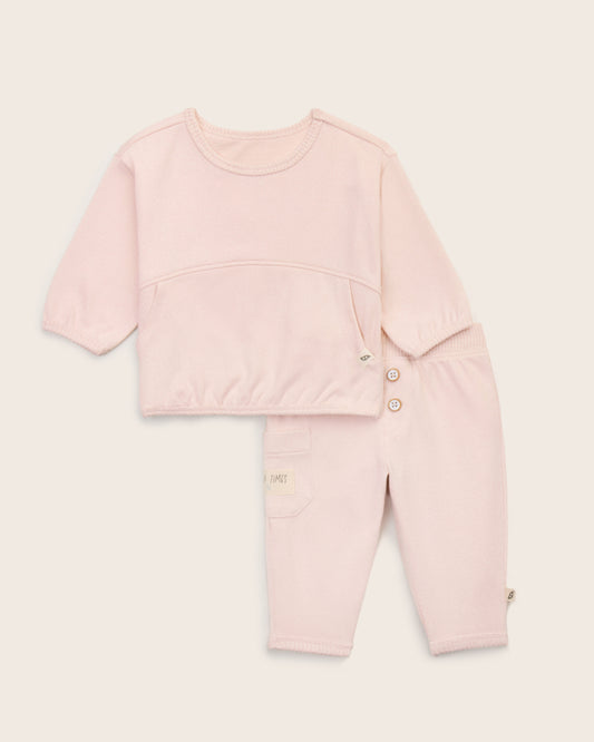 2-Piece Hacci Sweatshirt and Jogger Set